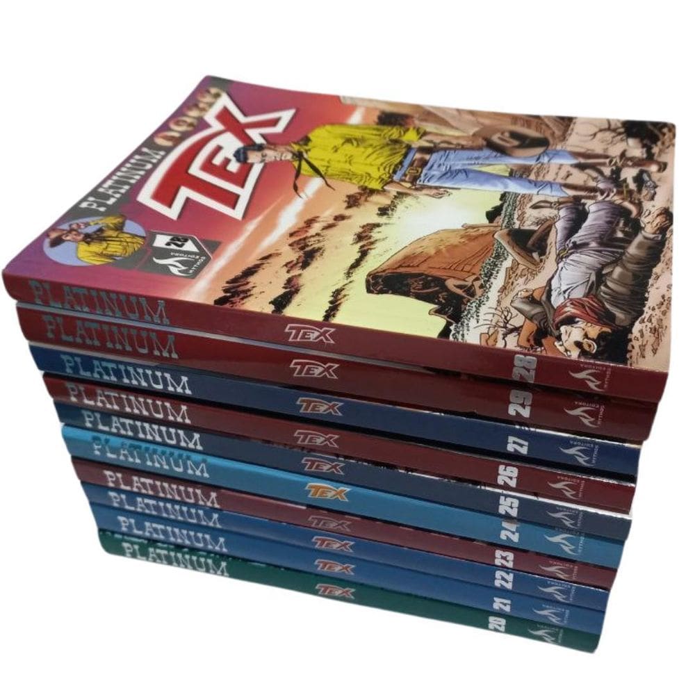 Combo 10 hqs faroeste - tex platinum - histórias completas