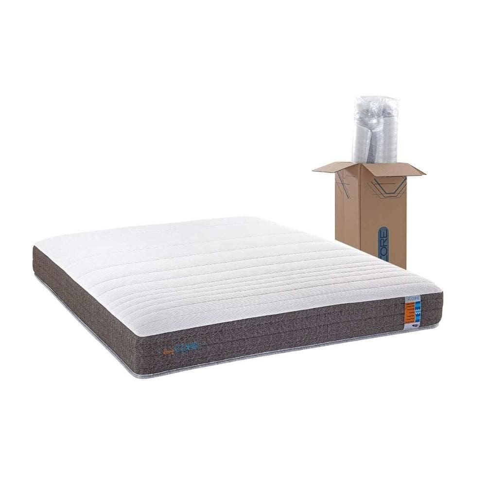 Colchão Queen Espuma Compact AG 65 / A Vácuo de KeppCore Bed in Bag (158x198x25) - Herval