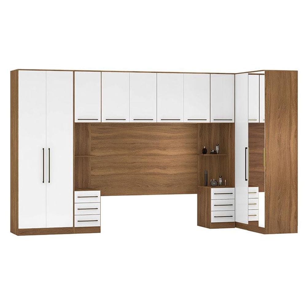 Quarto de Casal Irlanda Ambiente 3 Amêndola Branco - Demartêz