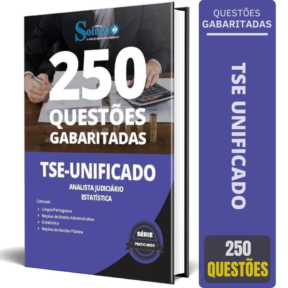 Caderno Questões Tse Unificado 2024 - Analista - Estatística