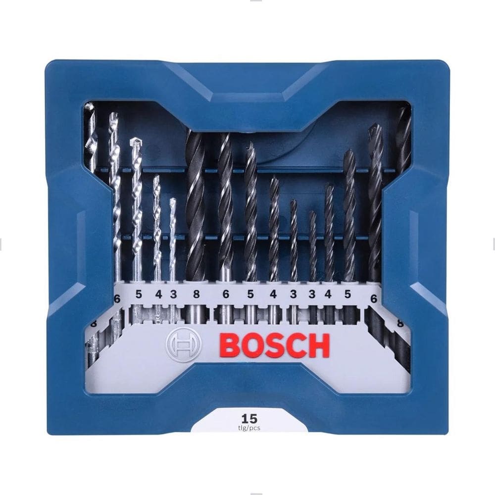 Jogo de Brocas Mini X-Line 15 peças 3-8mm Bosch