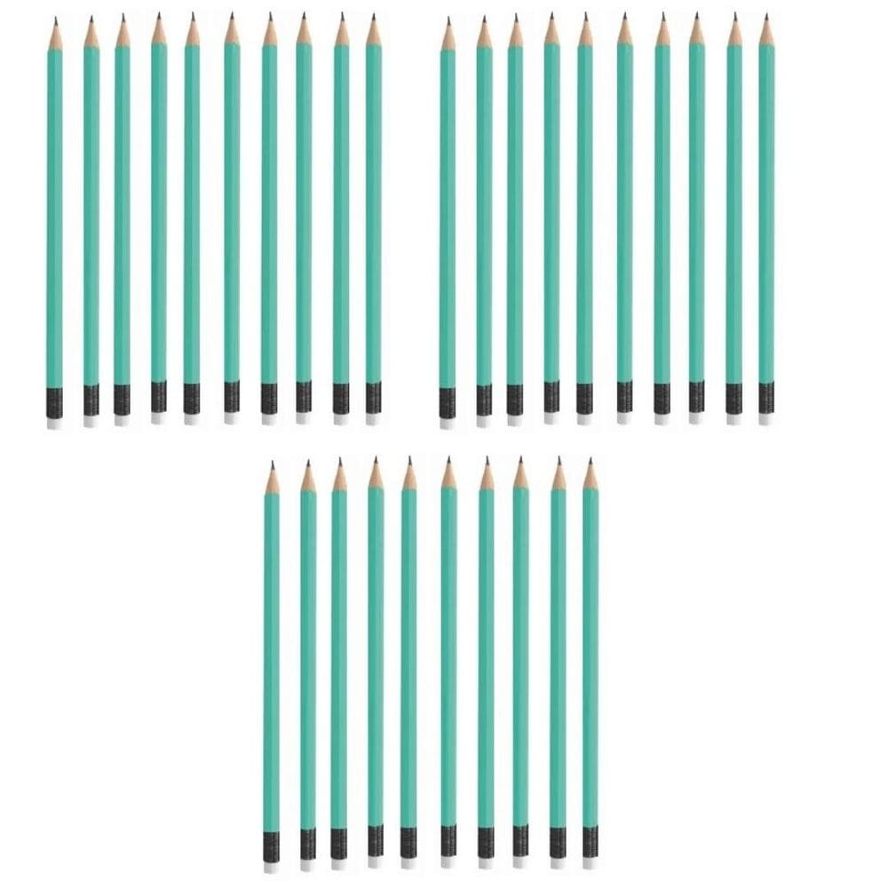 Kit com 30 Lápis Preto HB nº2 Antibacteriano CiS