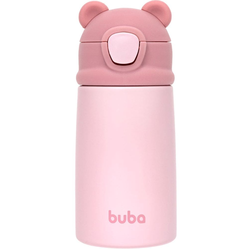 Copinho Térmico Parede Dupla Ursinho Rosa - Buba