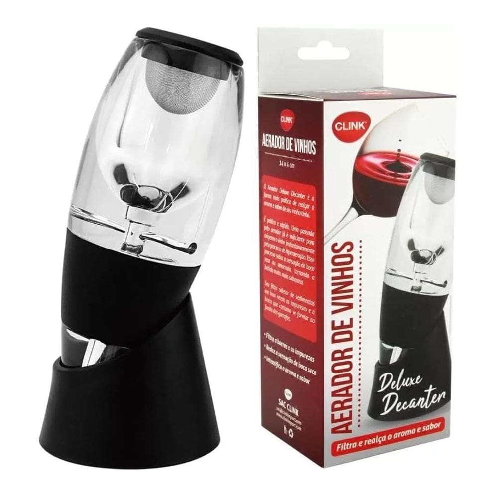 Aerador Decanter De Vinho Plástico 14X4Cm