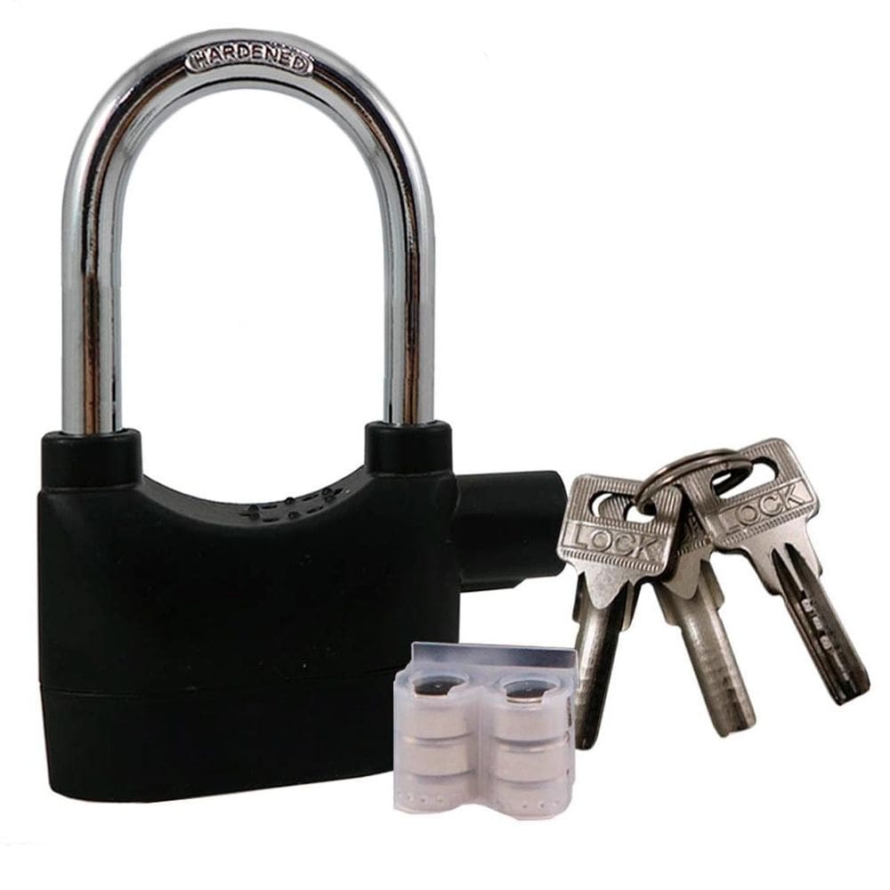 Alarme sonoro trava antifurto 110db bike portão resistente