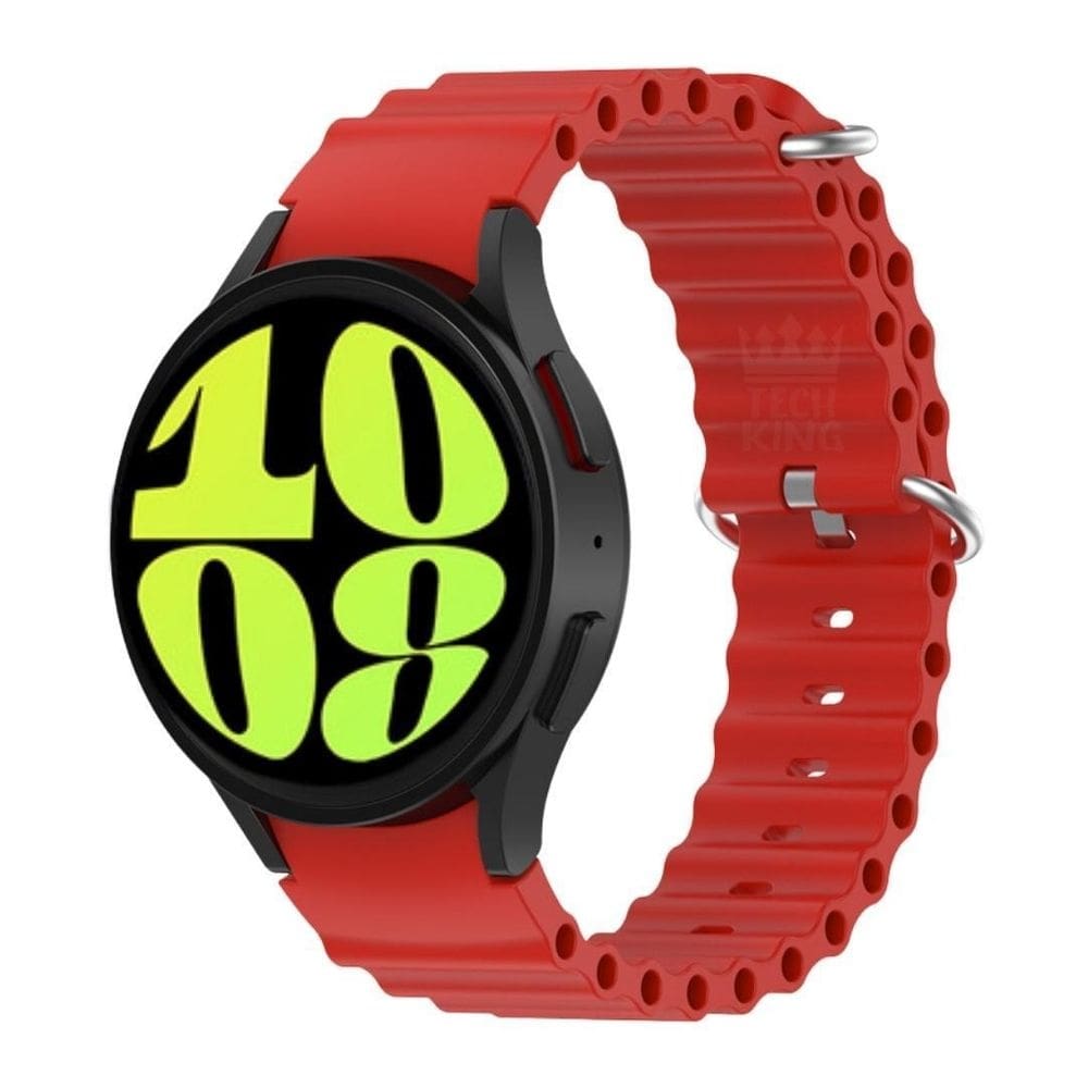 Pulseira Com Encaixe Curvo Ondulada Para Galaxy Watch6 44Mm