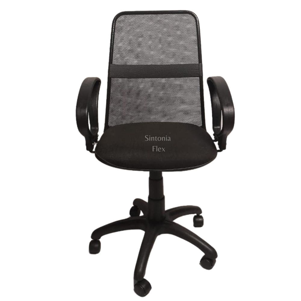 Cadeira Diretor Tela Giratória Faixa Mecanismo Relax Braço