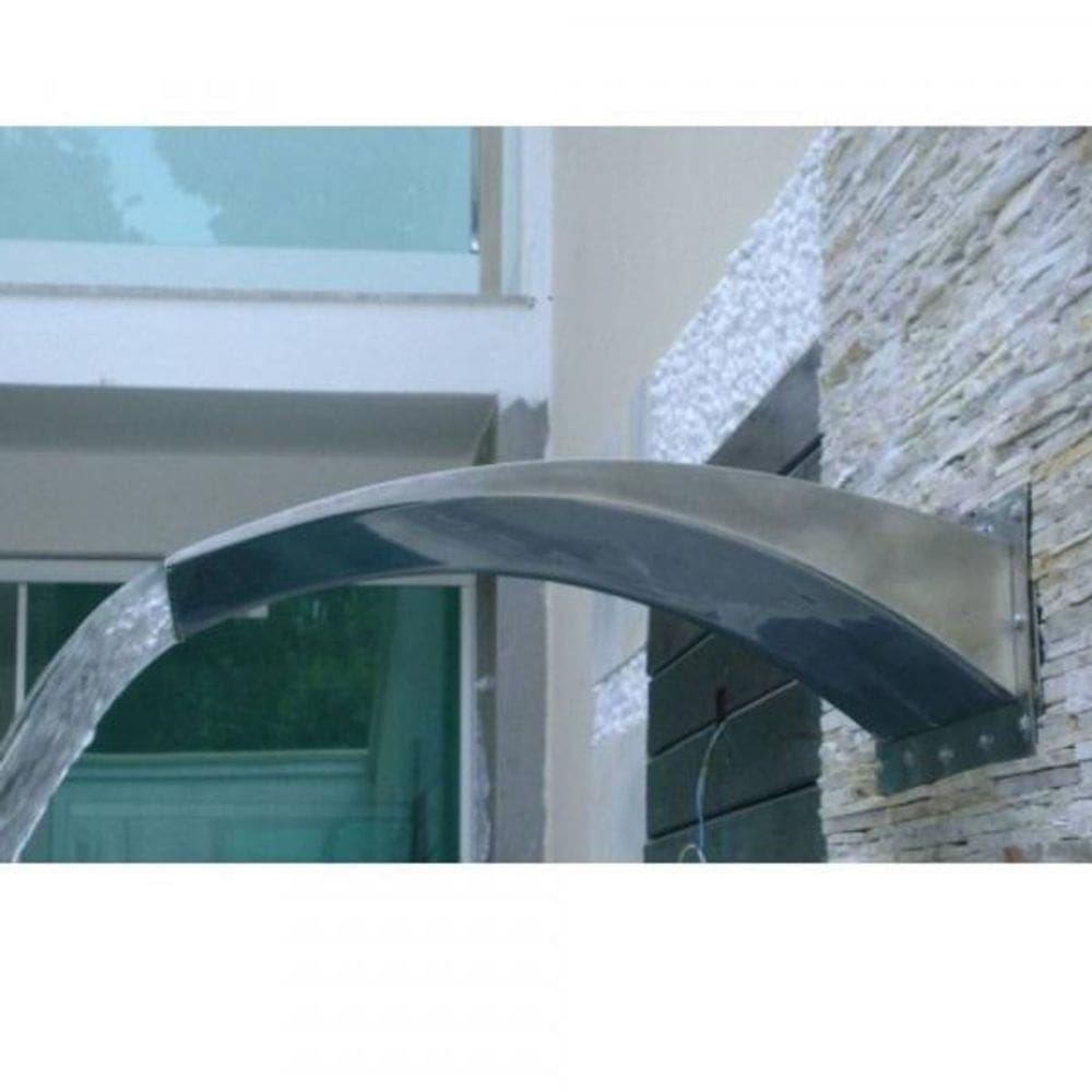 Cascata De Parede Wave 35Cm Em Aço Inox Para Piscinas