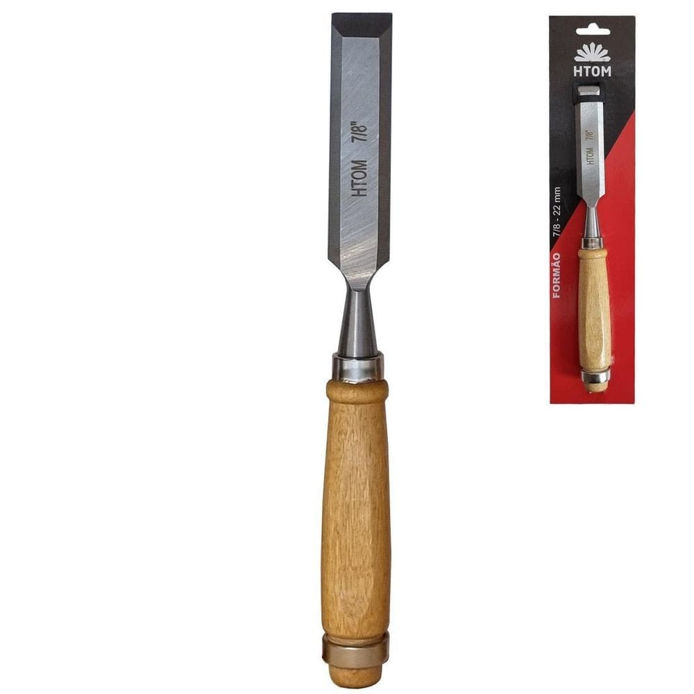 Formão para entalhe 7/8 pol. 22mm aço forjado profissional