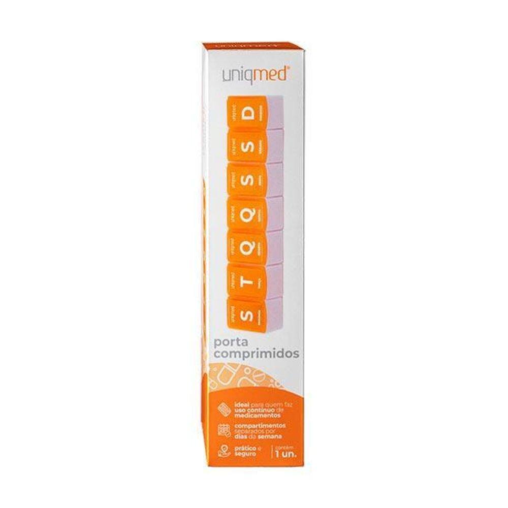 Porta comprimidos semanal remédio vitaminas