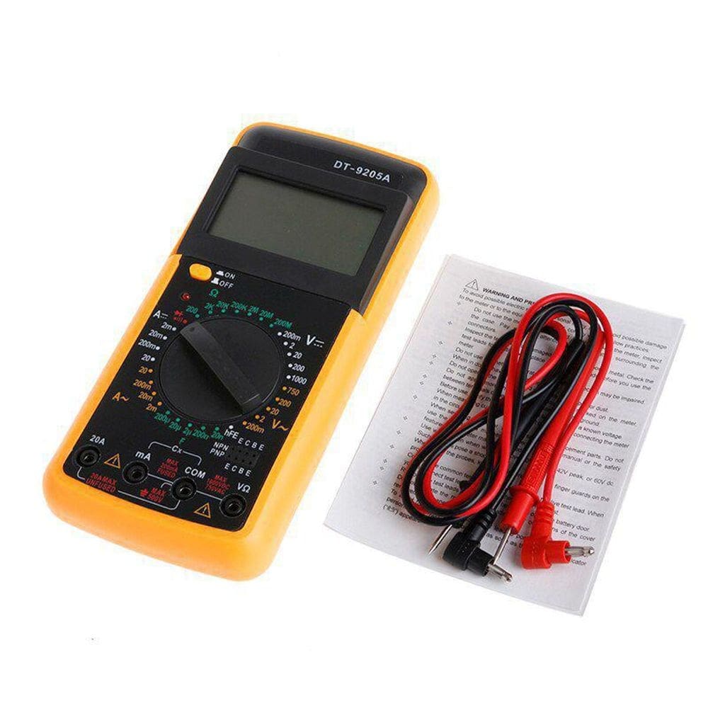 Multimetro digital dt-9205a com capacimetro beep profissional
