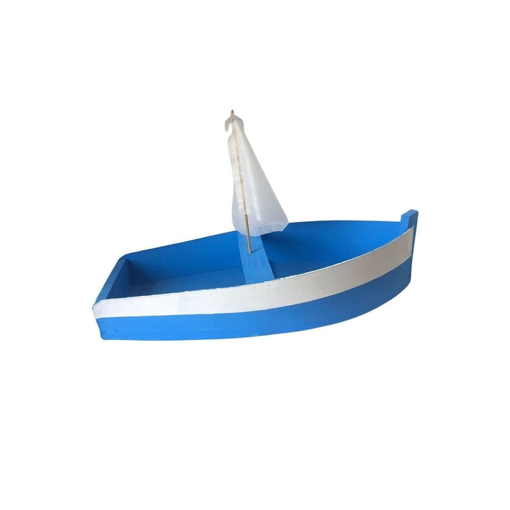 Barco De Iemanjá Madeira 50Cm Oferenda Ano Novo Reveillon