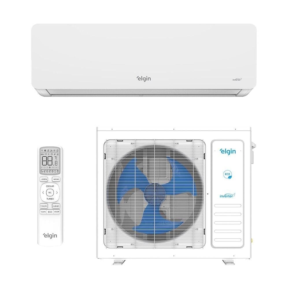 Ar-Condicionado Split Inverter II 9000 BTUs Elgin Eco Dream com Wi-Fi Integrado High Wall Quente e Frio 45HIQI09C2WA/45HIQE09C2CA 220V