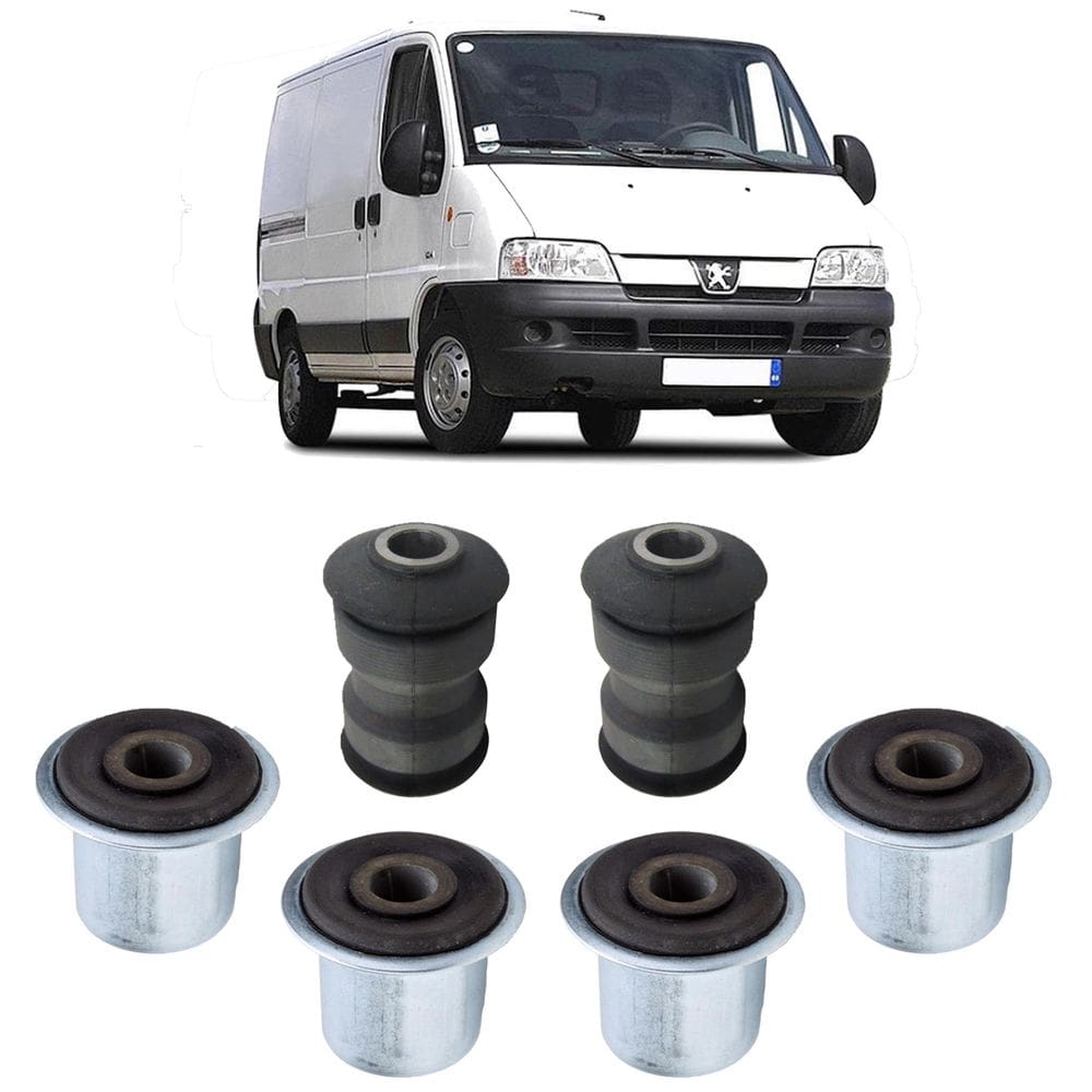 Kit 6 borracha feixe mola traseiro peugeot boxer 2013-2015