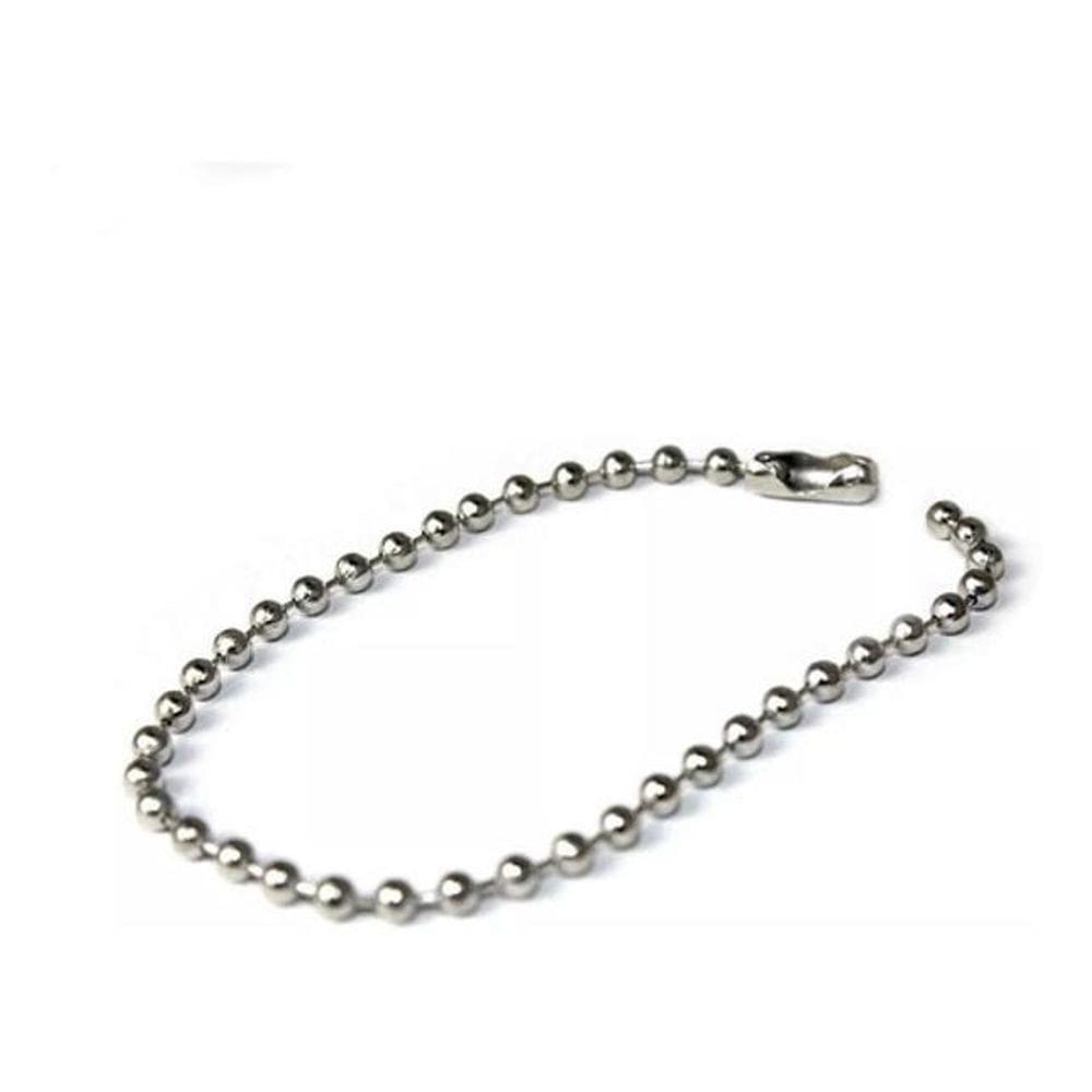 Corrente de bolinha 12cm com canoa 100 unidades