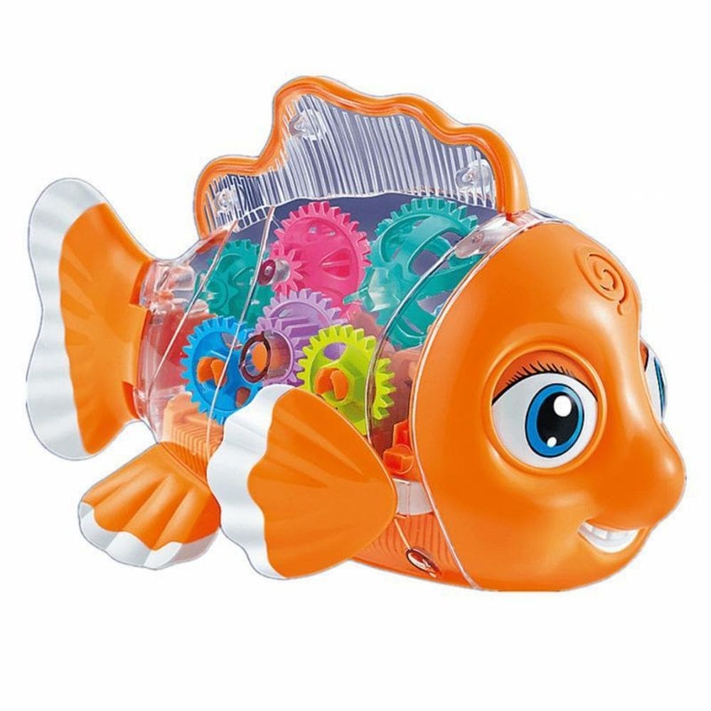 Brinquedo Snoopy Fish Transparente com Luzes LED e Música