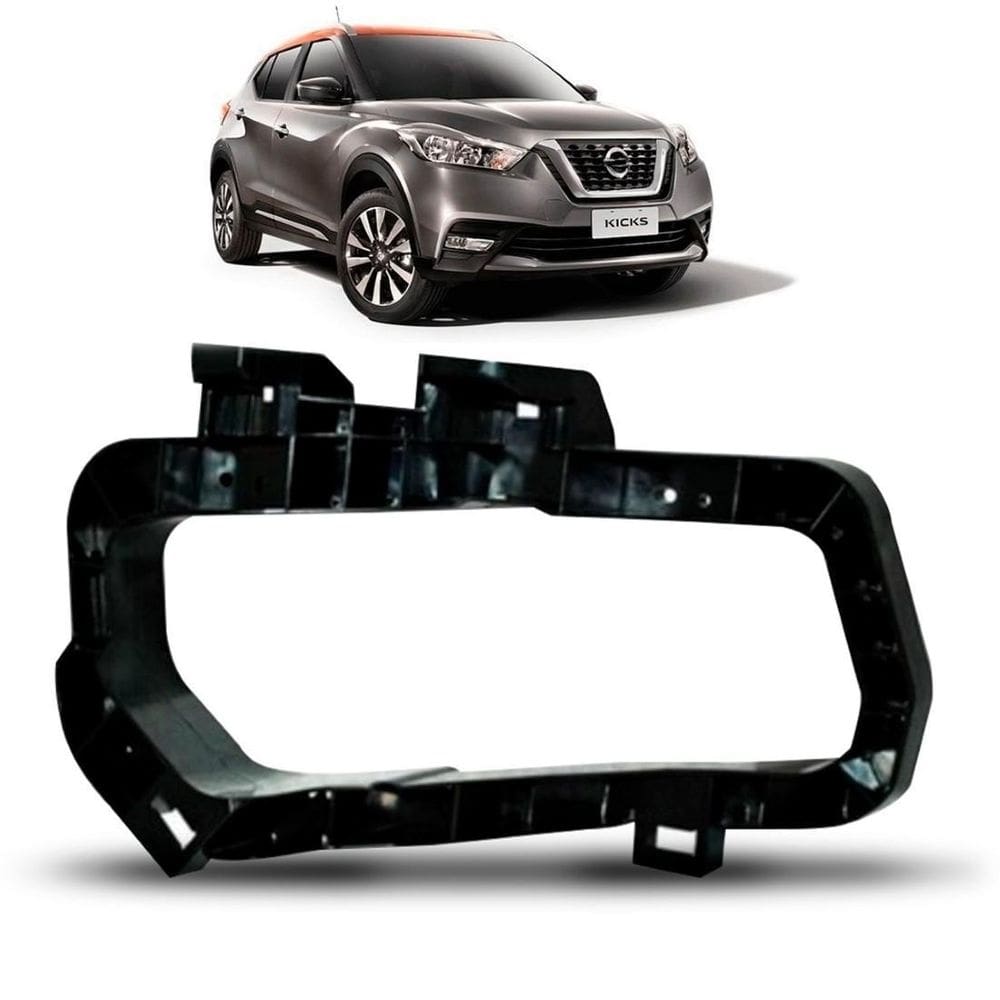 Suporte moldura farol milha kicks 2016 a 2018 preta
