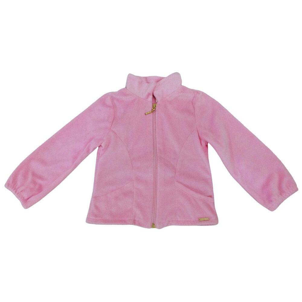 Jaqueta pele infantil menina Mon Sucrê rosa