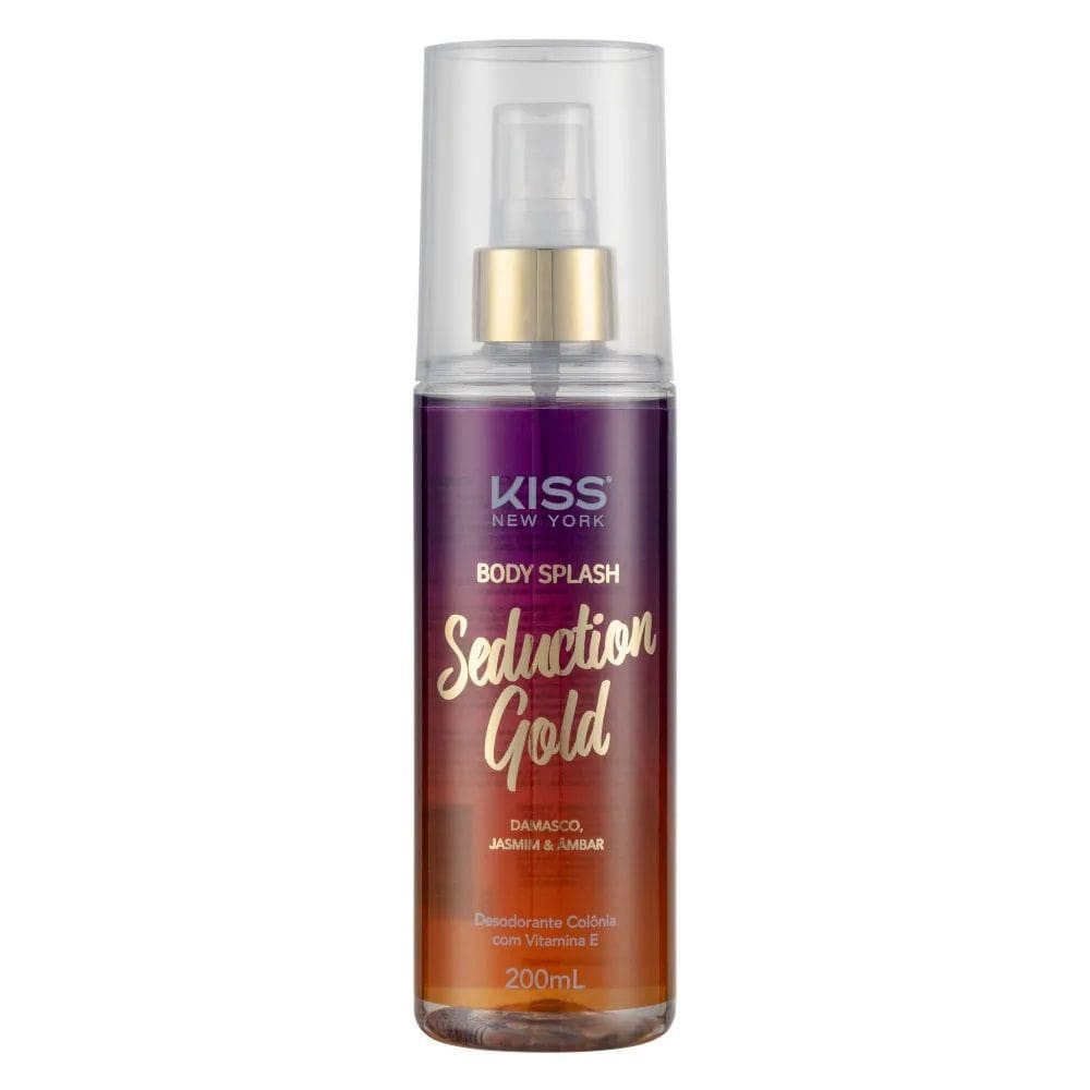 Body Splash 200ml Seduction Gold Kiss New York