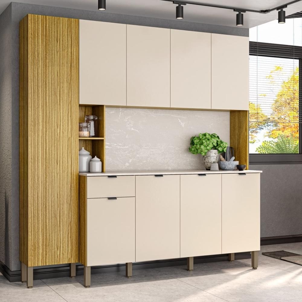 Armario de Cozinha Compacta 9 Portas 1 Gaveta Pulse