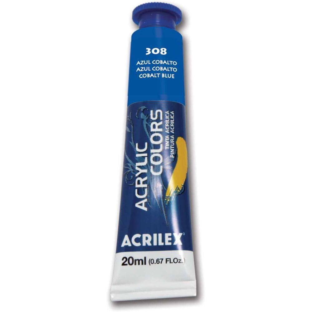 Tinta Acrilica Profissional Azul Cobalto 20Ml