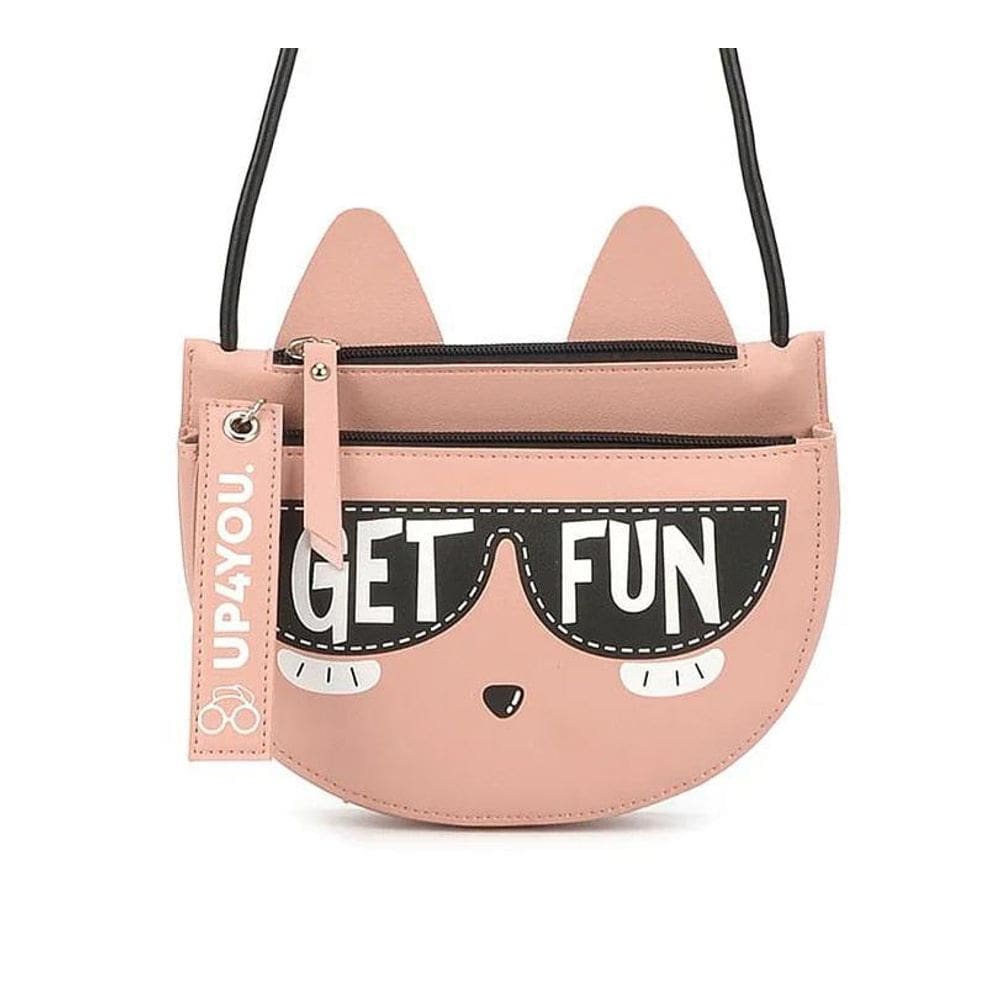 Bolsa Feminina Transversal Gatinho Up4You Bu78254 Nude