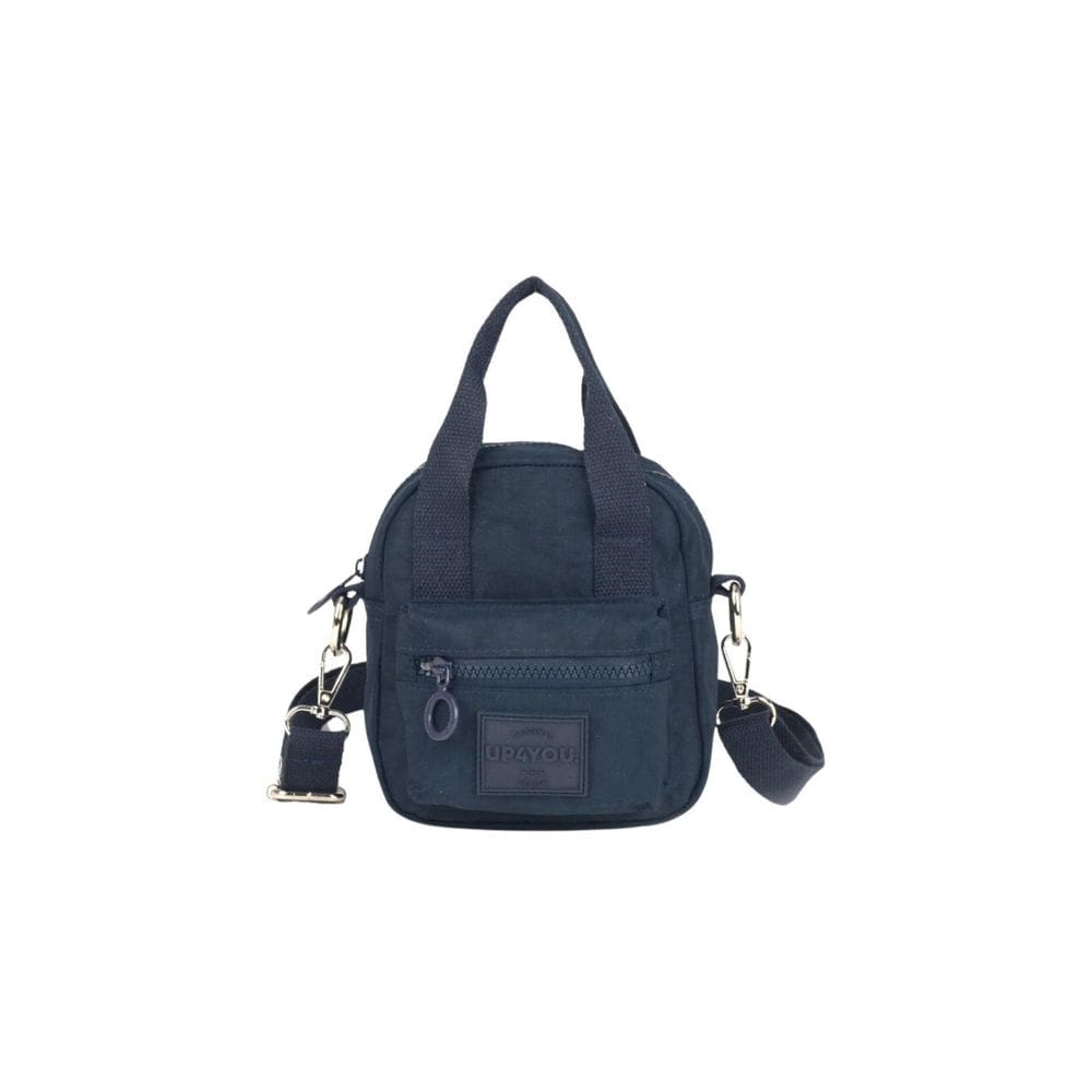 Bolsa Transversal Mini Moda Crinkle Up4You Bu78726 - Azul