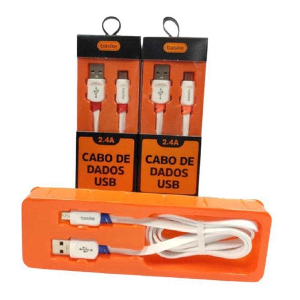 Cabo De Dados Usb V8 Ba-Cb00057 Basike