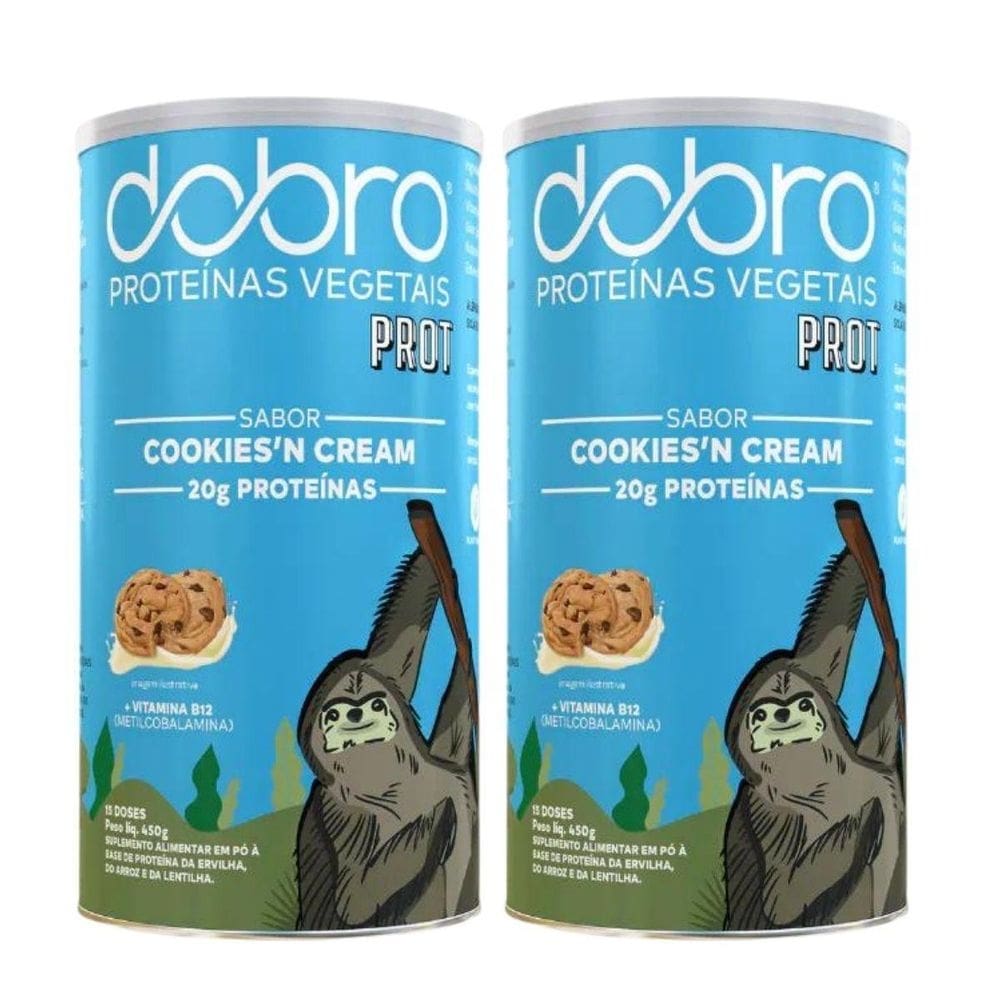 2X Proteína Vegana Prot Dobro Cookies 450G