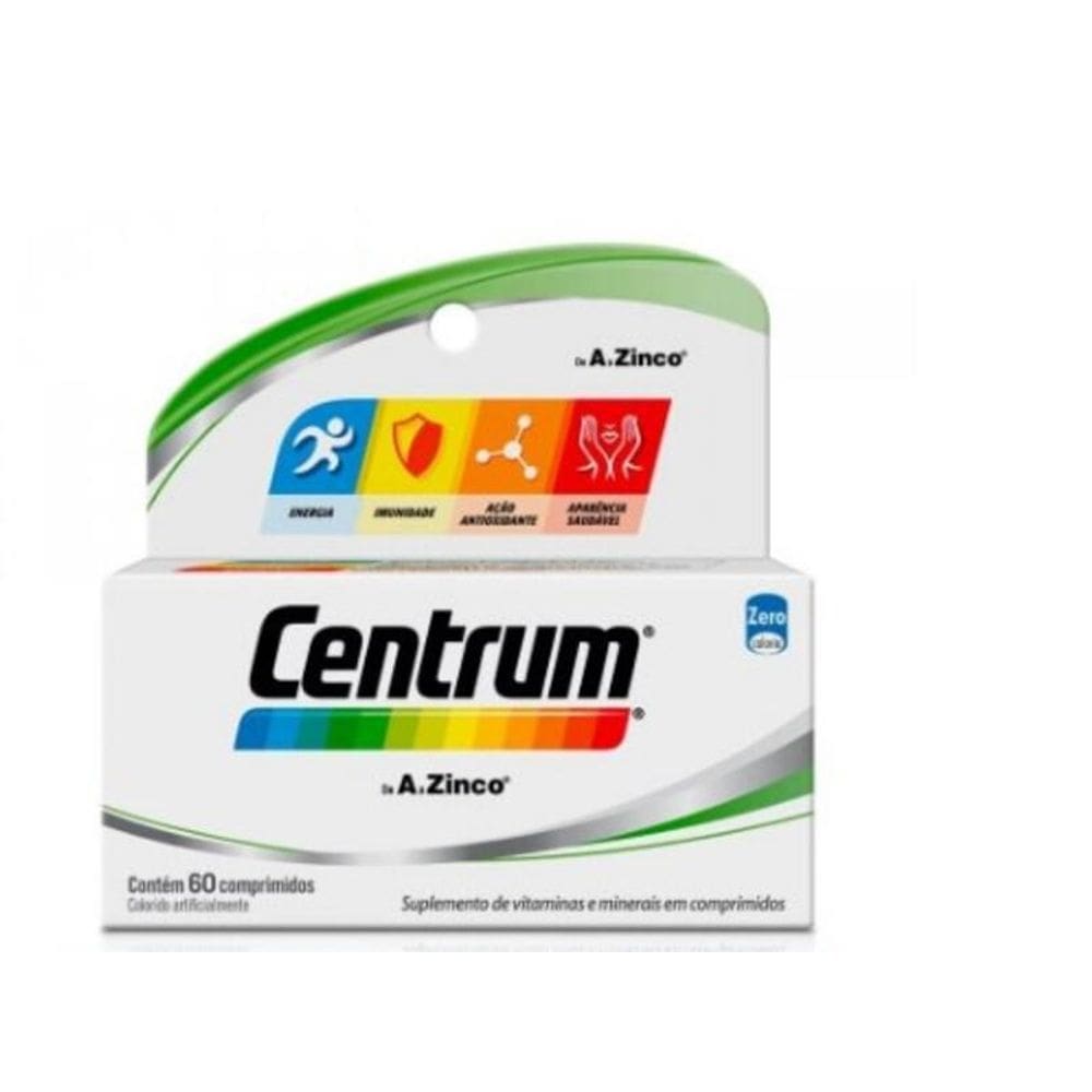 Centrum De A A Zinco 60 Comprimidos