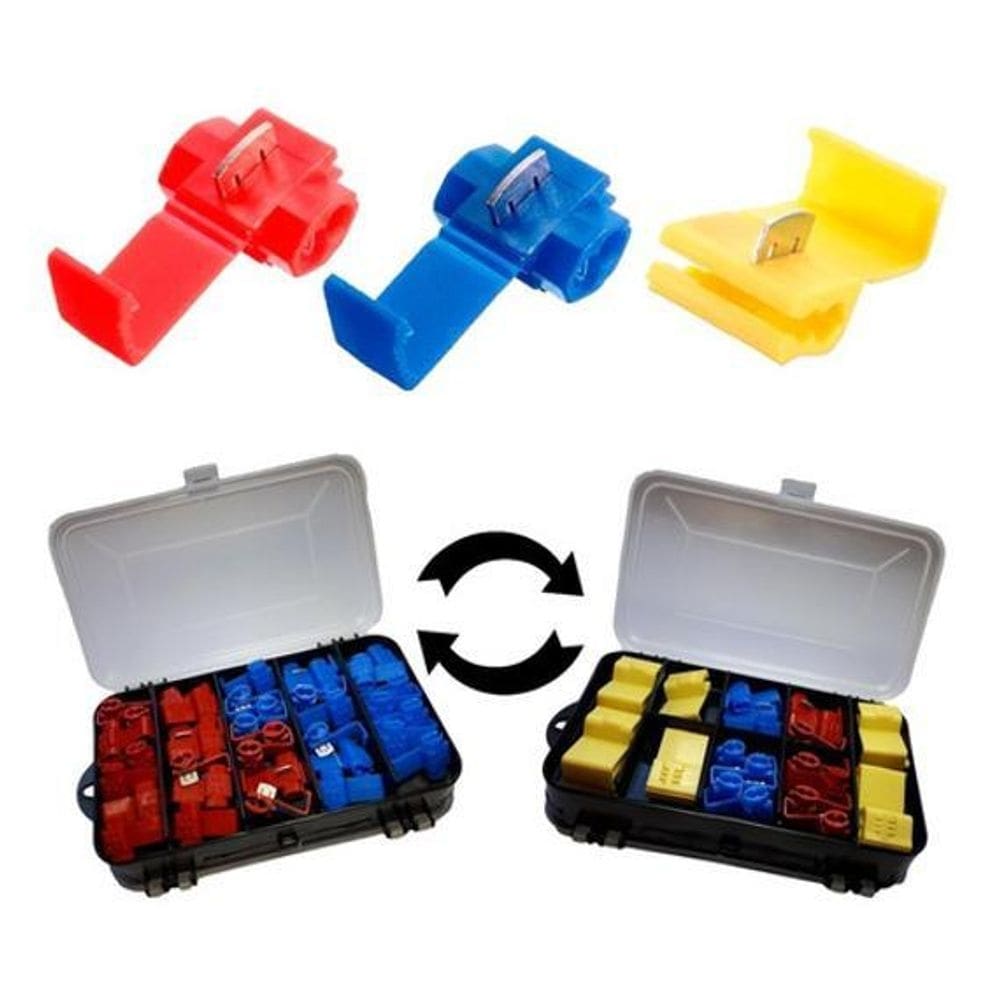 Estojo Duplo Conector Derivação Emenda Fios 0,5 A 6Mm - 60Un