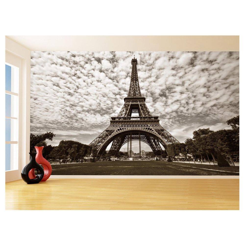 Papel De Parede Paris Torre Eiffel Sol Nuvens 3,5M Ncd306