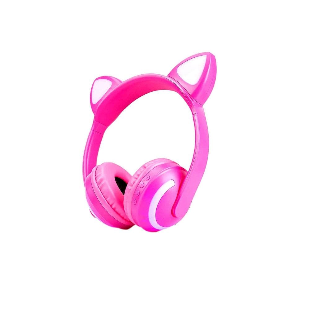 Fone Sem Fio De Gatinho Headphone Com Iluminação Led