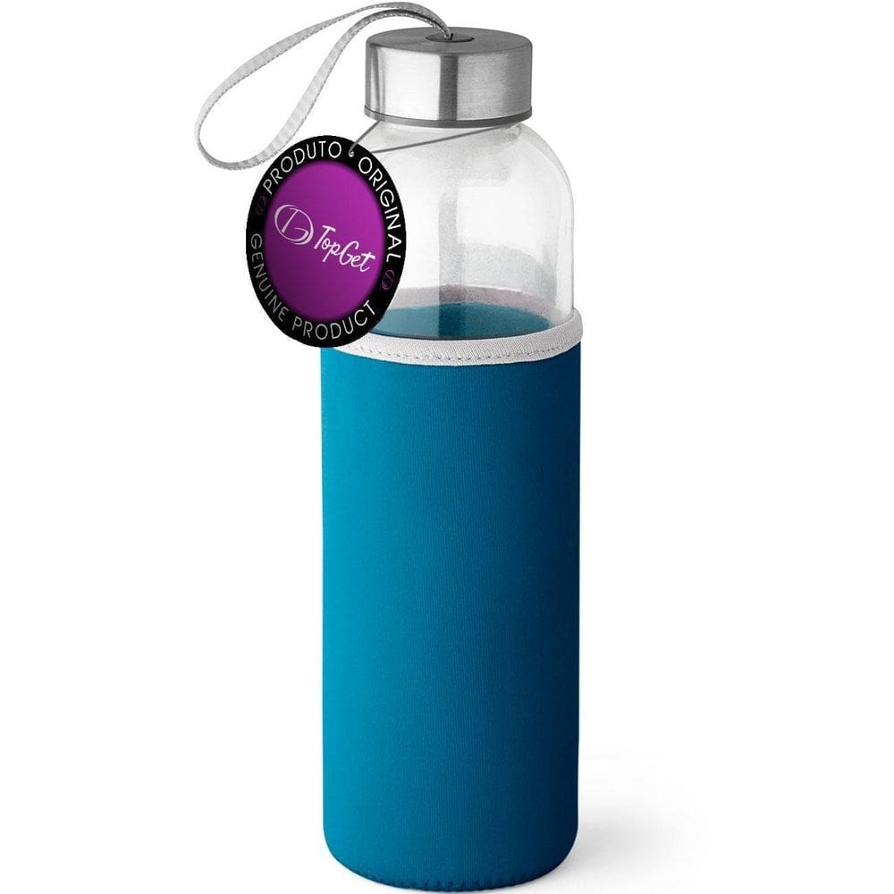 Garrafa De Vidro 520 Ml Soft Topget - Azul