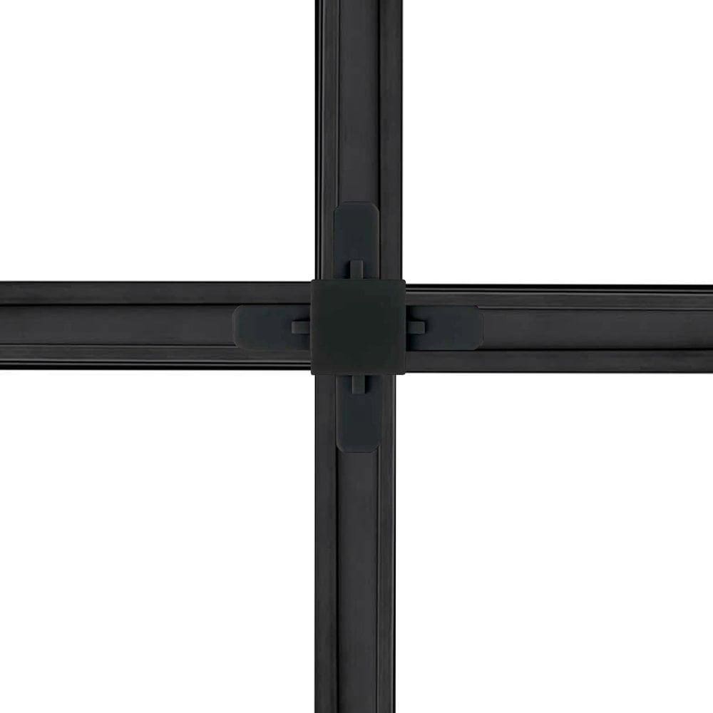 Conector Emenda Llum Tipo X Para Trilho Eletrificado Bivolt Preto
