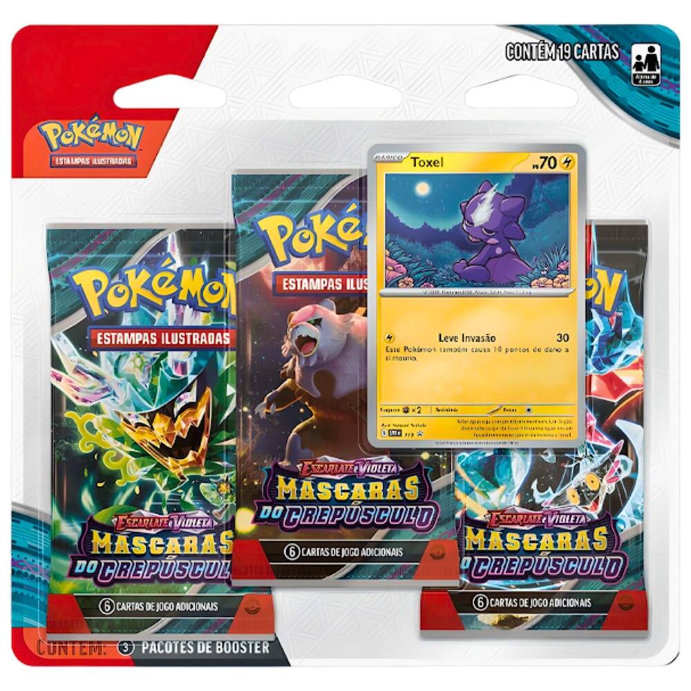 Pokémon EV6 Blister Triplo Mascaras Do Crepúsculo | Extra