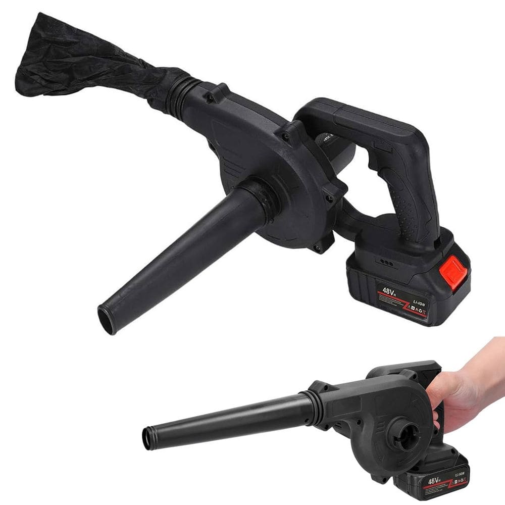 Soprador Aspirador Sem Fio Potente Bateria Recarregavel Sujeira Folhas Jardim Quintal Limpeza
