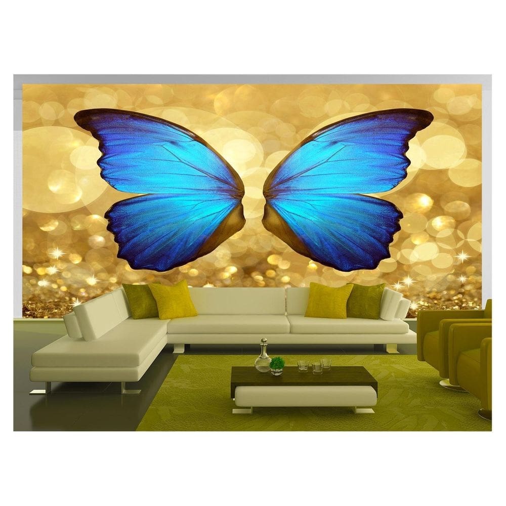 Papel De Parede 3D Arte Asas Selfie Insta Cores 3,5M Tra196