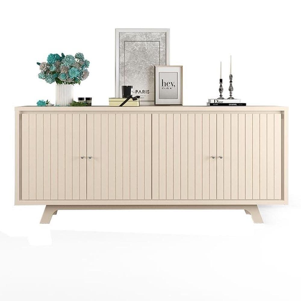 Aparador para Sala Buffet Brise Off White – DJ Móveis
