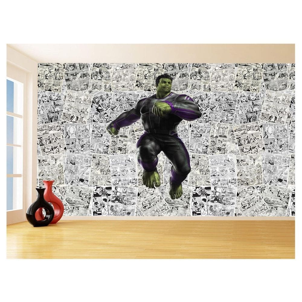 Papel De Parede 3D Heróis Página Quadrinhos Hq 3,5M Nhma138