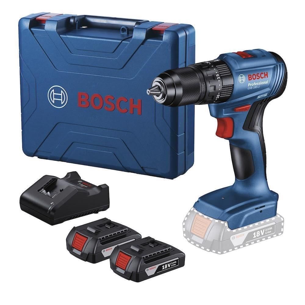 Furadeira/Parafus. Impacto 18V Gsb185Li-2B 2 Baterias Bosch