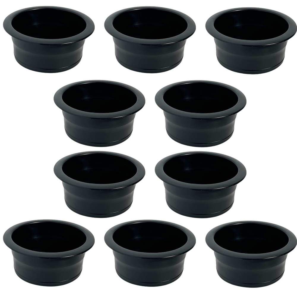 Kit 10 Porta Copos De Embutir Para Lancha Barco Preto