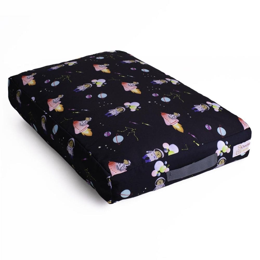 Cama Futon Pet Médio Zíper Lavável Preto