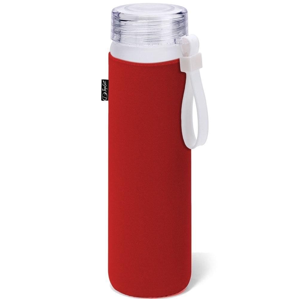 Garrafa De Vidro 470 Ml Frost Premium Topget - Vermelho