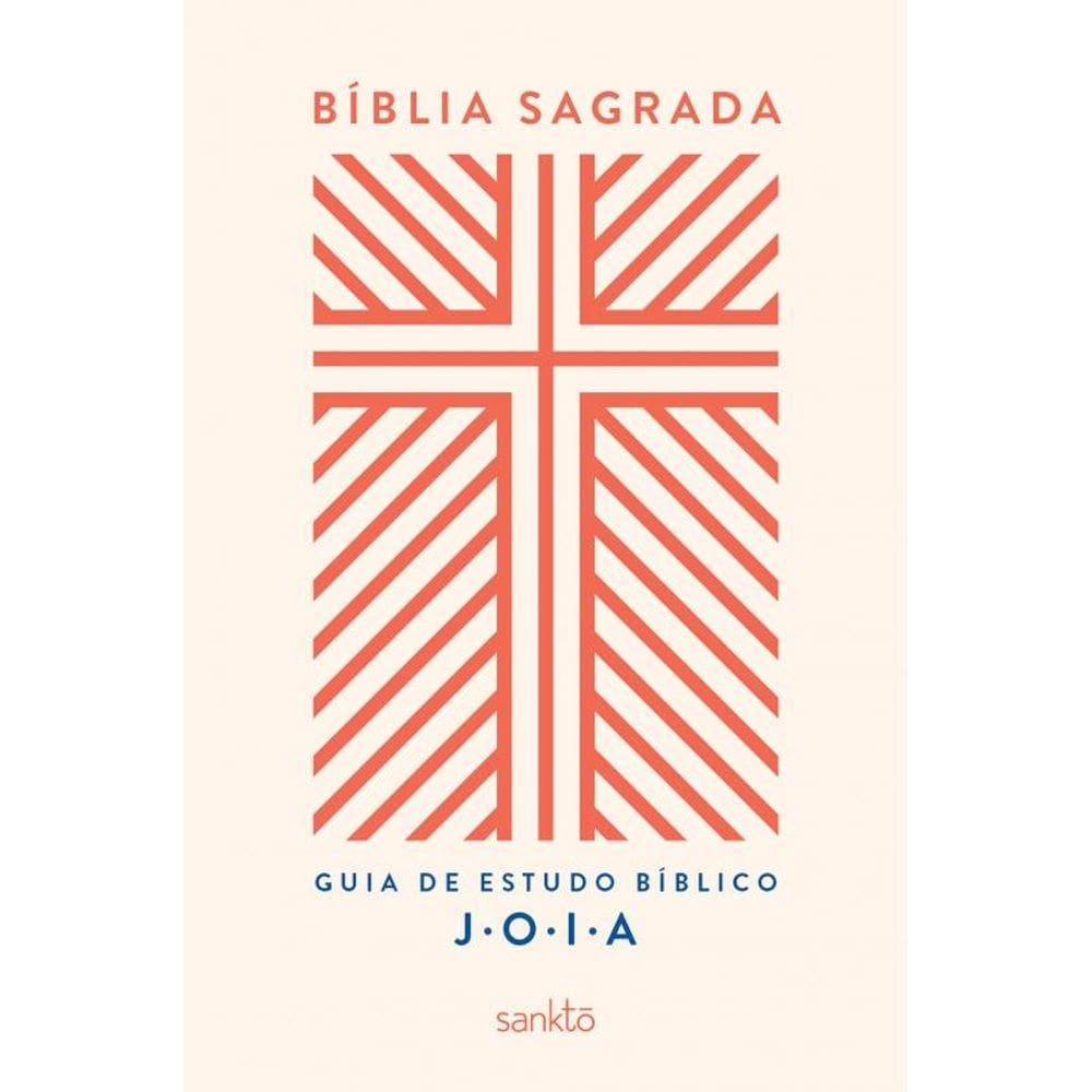 Bíblia NVT com Guia de Estudo Bíblico J.O.I.A.: Capa Creme