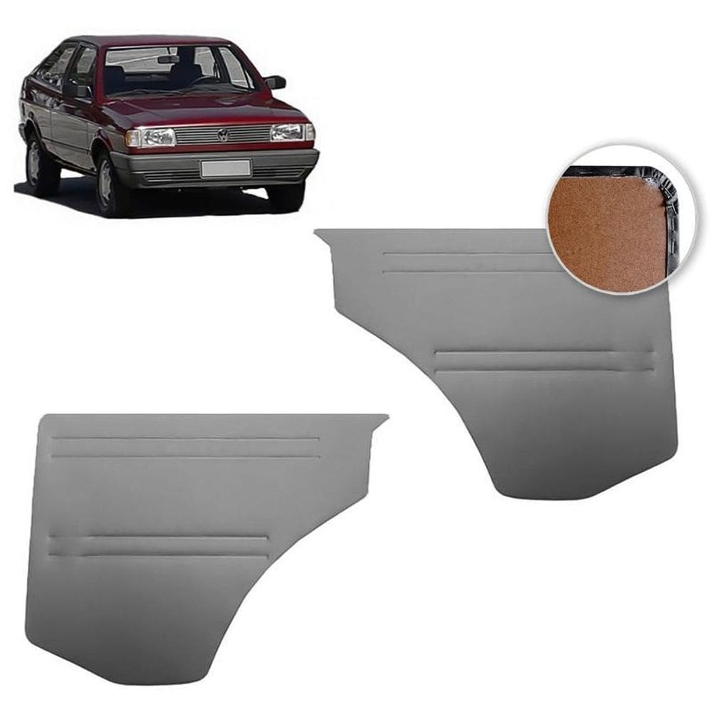 Forro De Porta Traseira Gol Até 1994 Vinil Cinza