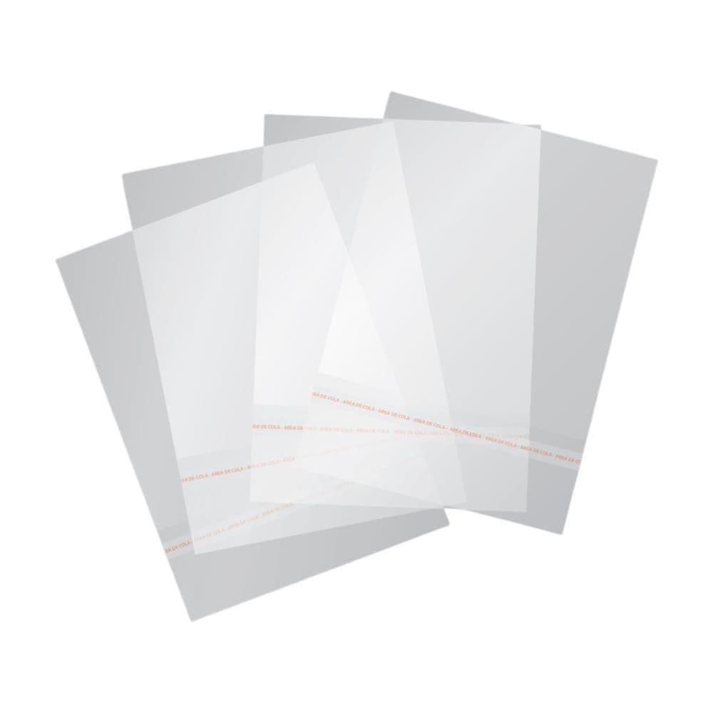 Saco Adesivado Transparente 10X14Cm+3Cm Aba Gala Pct/100