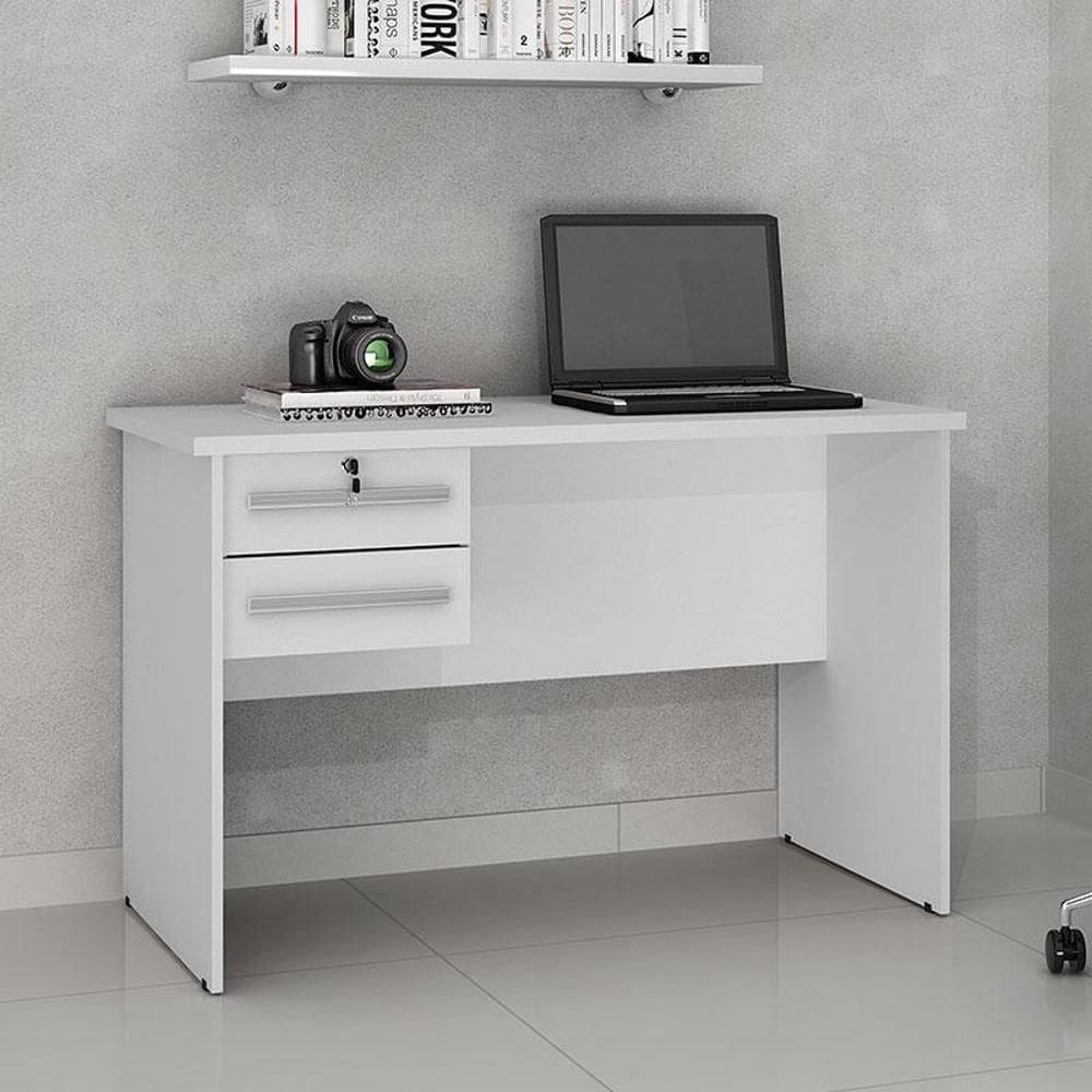 Mesa para Computador Ambiente Byte Branco - Valdemóveis