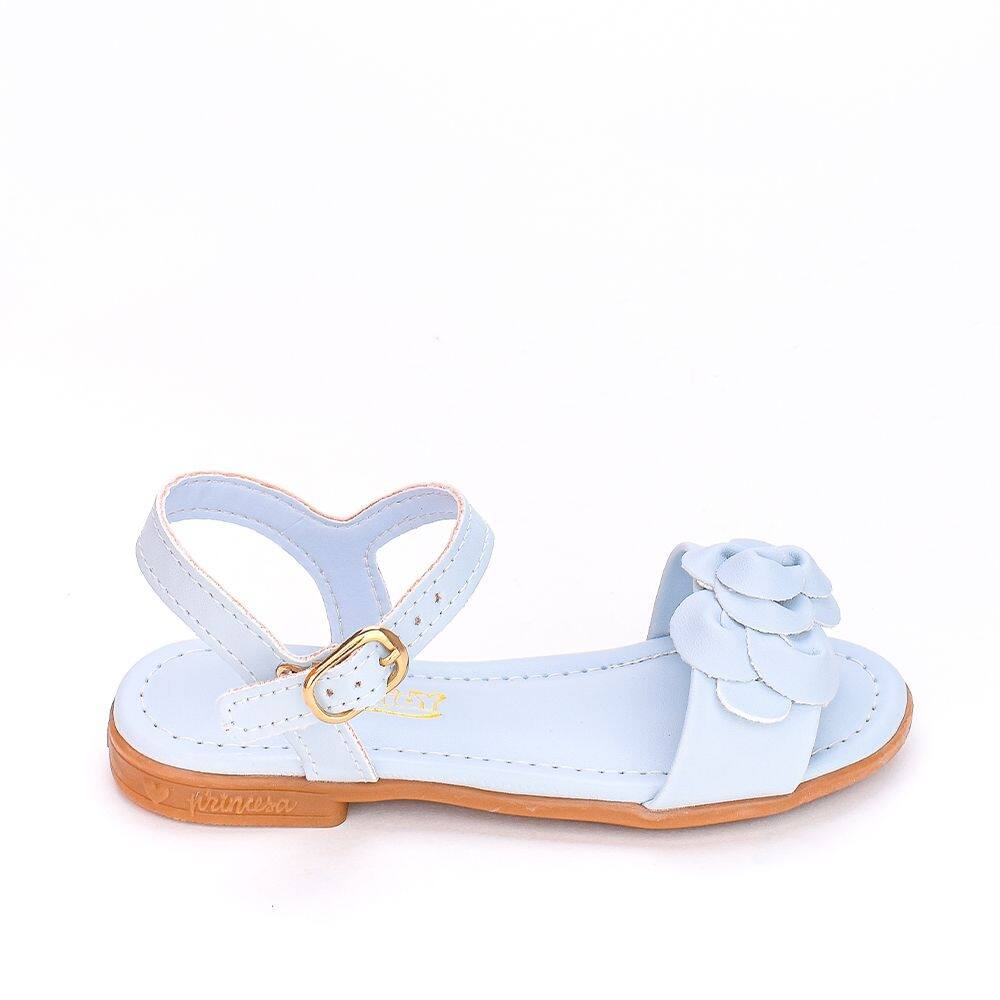 Sandalia Infantil Feminina Kidy Comfort Amar É Flor Azul