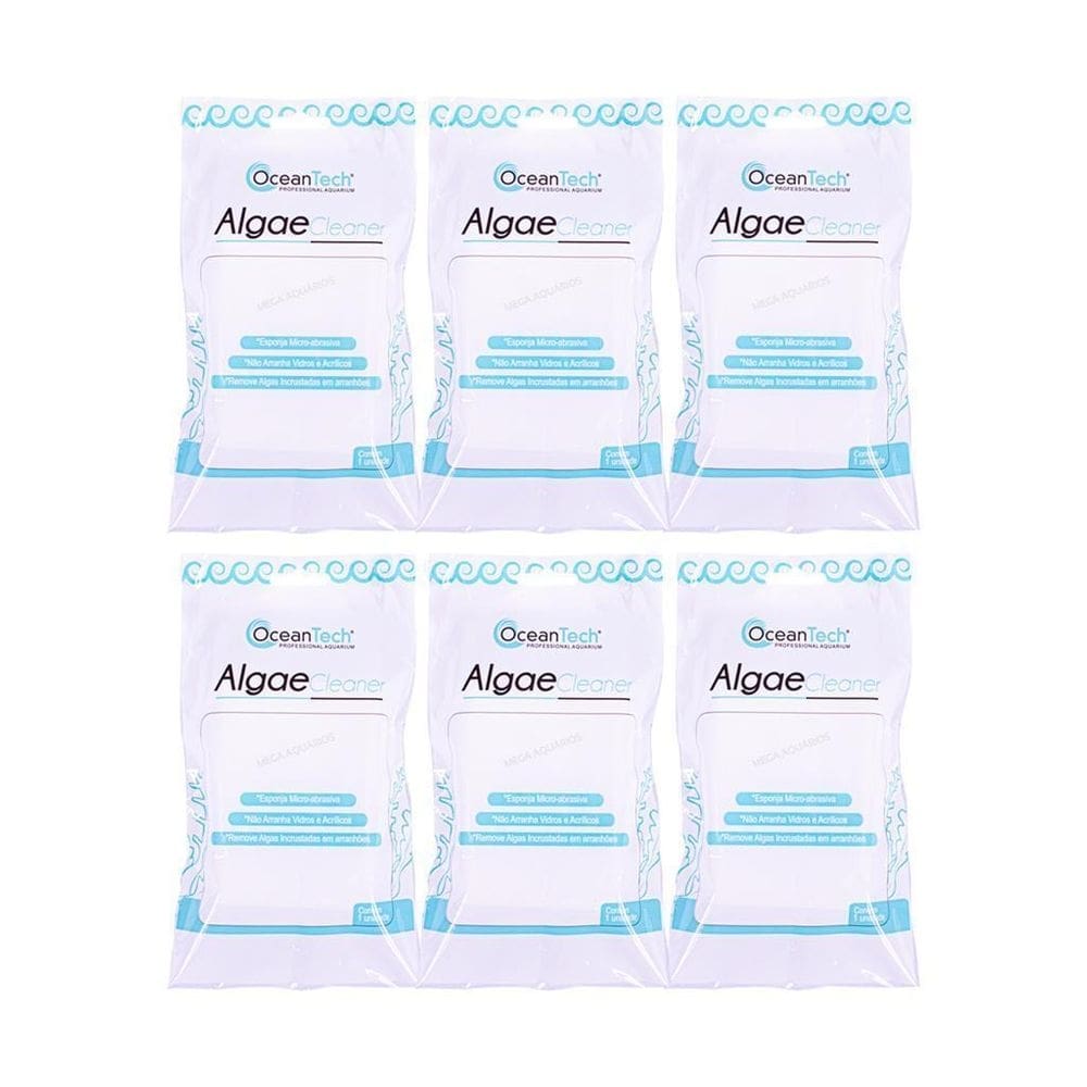 Esponja Alga Cleaner - Limpeza de Algas - Kit 6 Unidades
